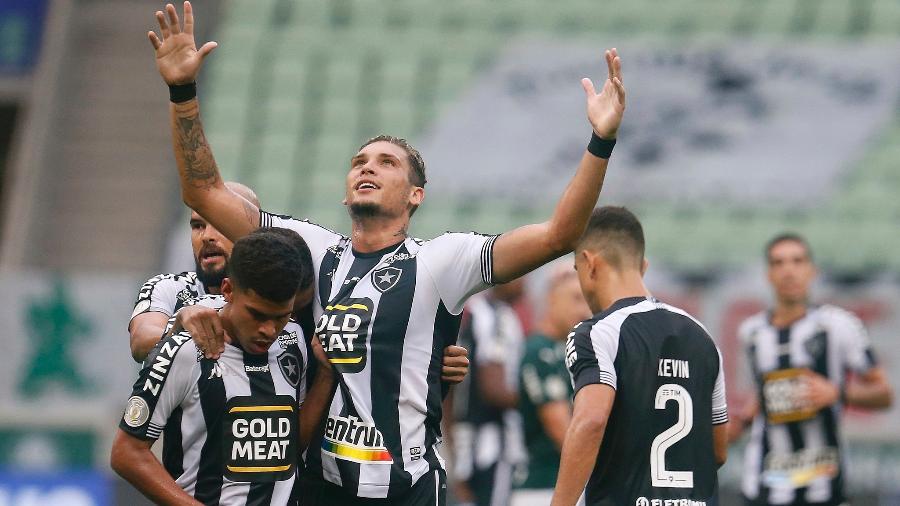 Navarro, do Botafogo, celebra gol contra o Palmeiras - Vitor Silva/Botafogo