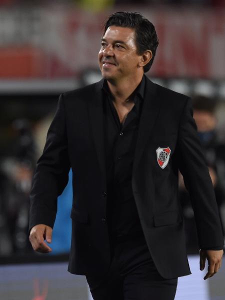 Marcelo Gallardo, técnico argentino, durante partida do River Plate em 2021 - Divulgação River Plate