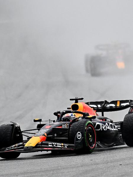 Max Verstappen durante a corrida sprint do GP da Áustria da F1  - JOE KLAMAR/AFP