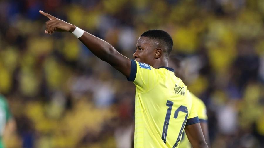 Alan Minda, atacante da seleção do Equador Alan Minda, atacante da seleção do Equador