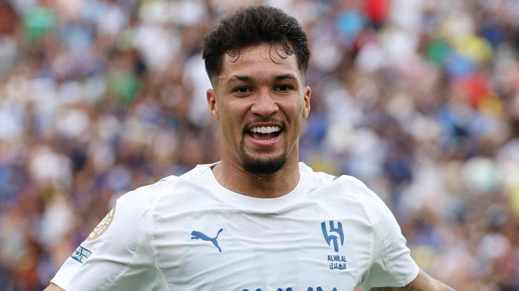 Marcos Leonardo comemora gol marcado pelo Al-Hilal contra o Fluminense no Mundial Marcos Leonardo comemora gol marcado pelo Al-Hilal contra o Fluminense no Mundial