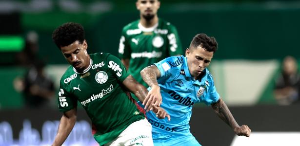 Em clássico eletrizante, Palmeiras e Santos empatam no Brasileirão