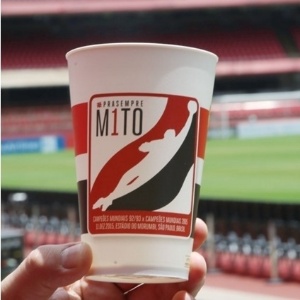 Copo criado pela Brahma, para marcar a despedida de Rogério ceni - Rubens Chiri / Divulgação / São Paulo F.C