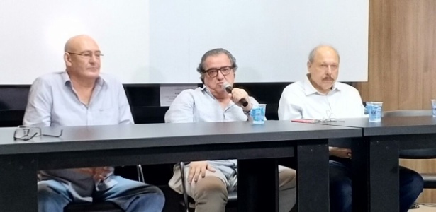 Ruedas, Nabil e Peres são candidatos a oposição do Santos contra Modesto Roma - Samir Carvalho/UOL Esporte