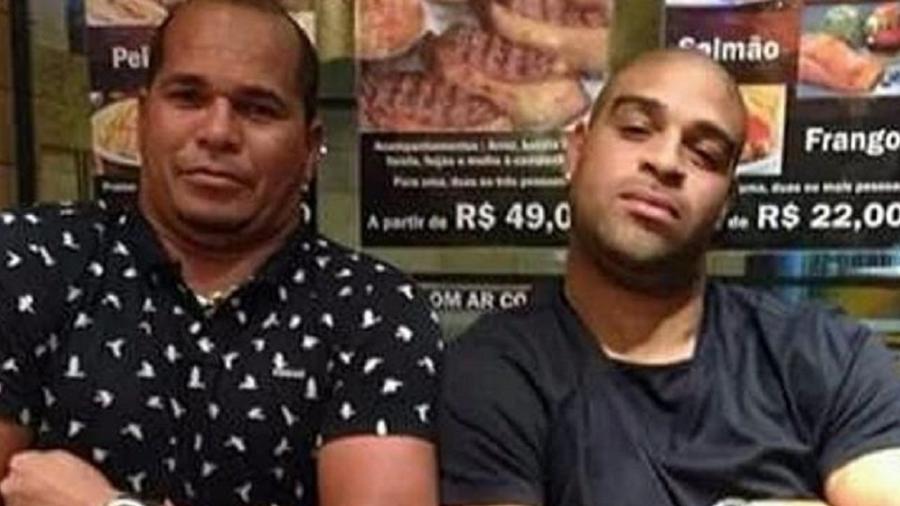 Aloísio Chulapa e Adriano Imperador esbanjaram carisma com direito a "cascata de cerveja"  - Reprodução/Instagram