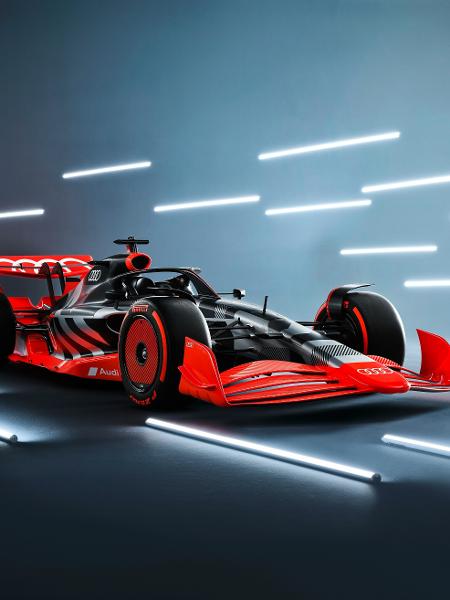 Projeção divulgada pela Audi de um carro de F1 com as suas cores - Audi