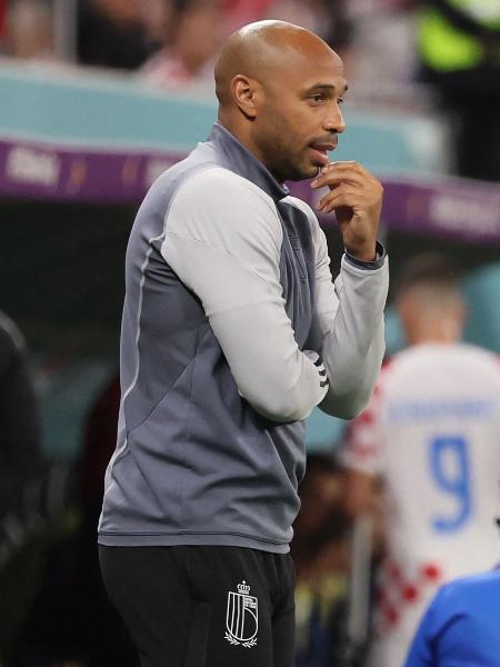 Thierry Henry, auxiliar técnico da Bélgica durante a Copa do Mundo. - JACK GUEZ/AFP