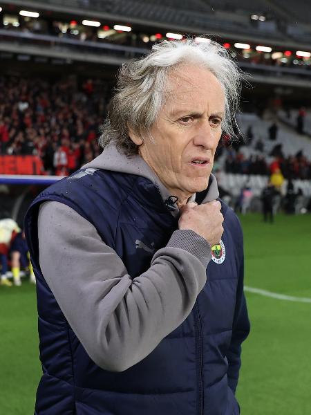 Jorge Jesus, técnico do Fenerbahce, durante jogo do Campeonato Turco - Ali Atmaca/Anadolu