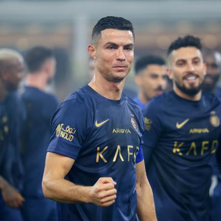 Cristiano Ronaldo comemora vitória do Al-Nassr no Campeonato Saudita