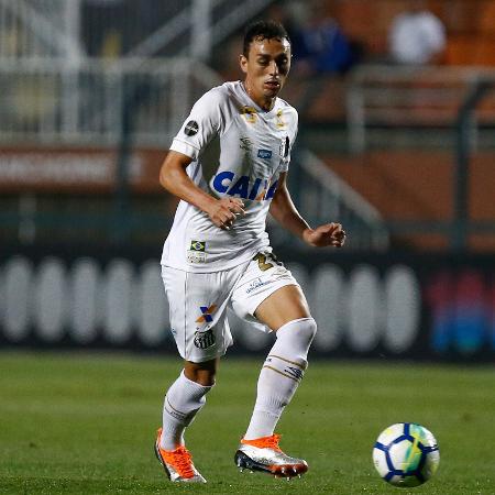 Diego Pituca em ação pelo Santos em 2018