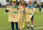 Leila dá camisa do Palmeiras a Dorival e deixa CT 