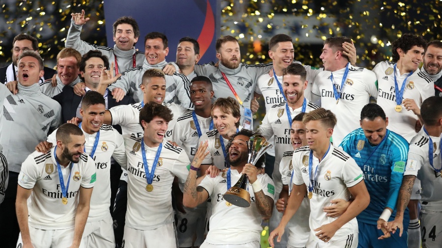 Real Madrid comemora título do Mundial de Clubes em 2018 - Suhaib Salem/Reuters