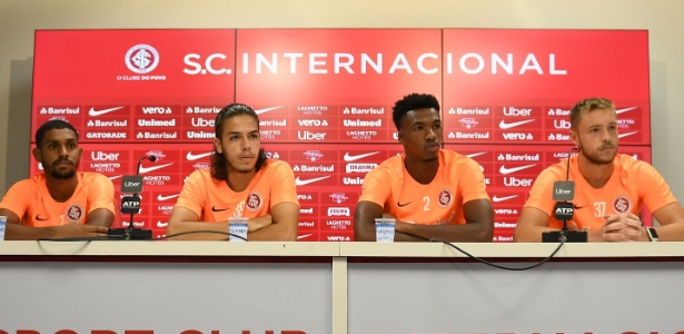 Ramon, Nonato, Roberto e Pedro Lucas, jogadores jovens do Internacional - Ricardo Duarte/Inter
