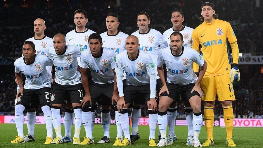 Time do Corinthians posado antes da final do Mundial de Clubes de 2012 contra o Chelsea - Mike Hewitt - FIFA/FIFA via Getty Images