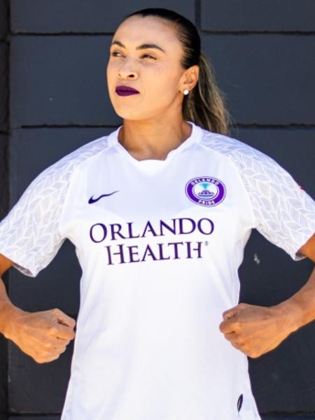 Marta atua pelo Orlando Pride na NWSL, a liga profissional de futebol feminino dos EUA