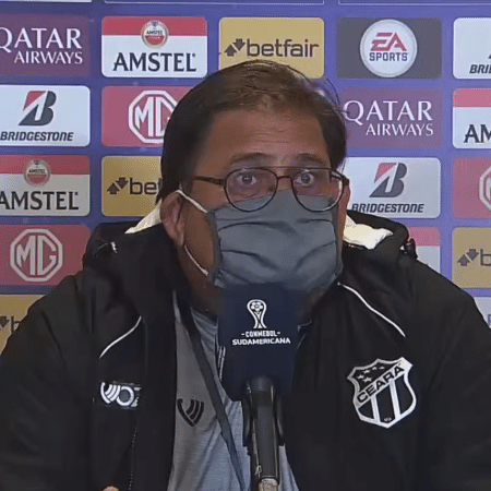 Guto Ferreira, treinador do Ceará - Reprodução/Conmebol TV