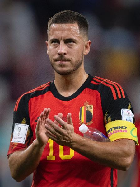 Eden Hazard disputou seu último jogo pela Bélgica, contra a Croácia, na Copa do Mundo do Qatar - Visionhaus/Getty Images