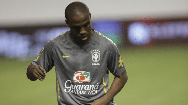 Borges em ação pela seleção brasileira