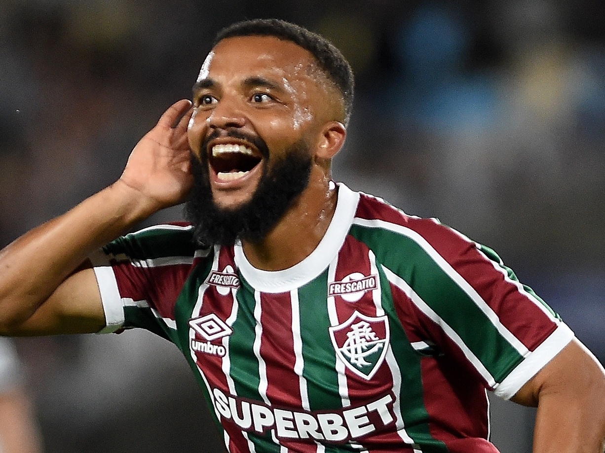 Samuel Xavier, autor do primeiro gol da partida (Foto: ALEXANDRE BRUM/ENQUADRAR/ESTADÃO CONTEÚDO