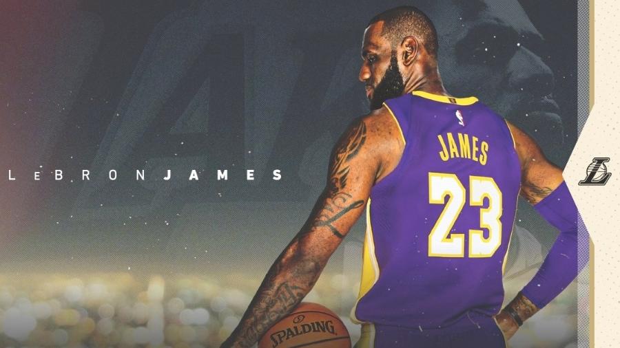 LeBron James é oficializado pelo Los Angeles Lakers - Divulgação/Twitter/Los Angeles Lakers