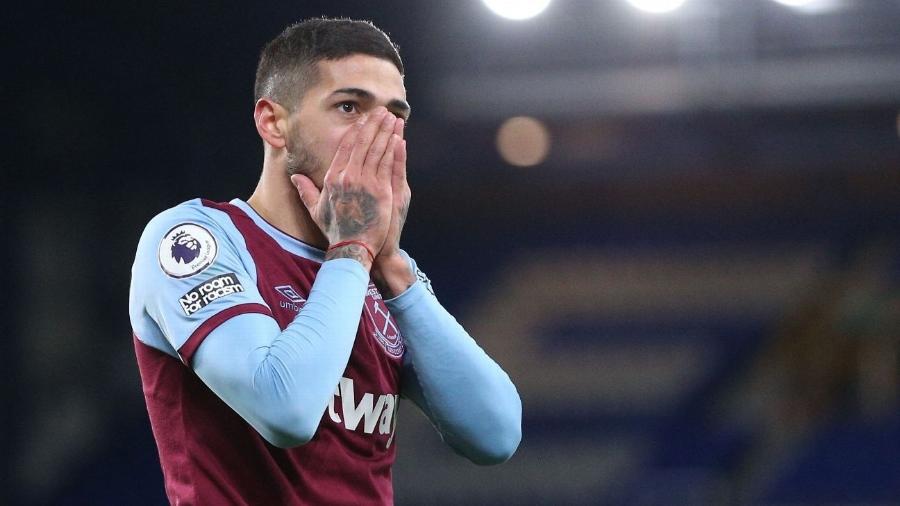 Manuel Lanzini, meia do West Ham, chegava ao clube que defende desde 2016 - Getty Images