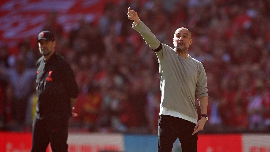 Jurgen Klopp e Pep Guardiola comandam Liverpool e Manchester City na semifinal da Copa da Inglaterra - Justin Setterfield - The FA/The FA via Getty Images