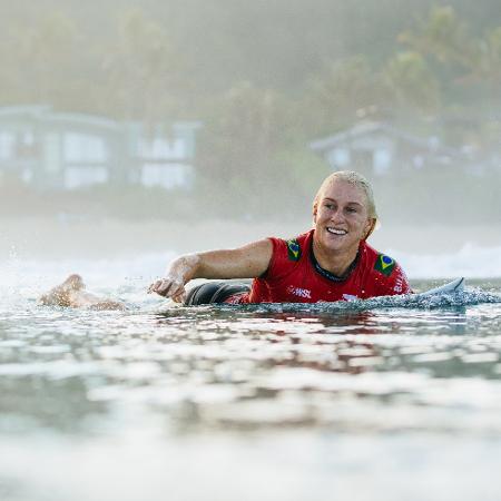 Tatiana Weston-Webb está pré-classificada para as Olimpíadas de Paris - Tony Heff/World Surf League via Getty Images