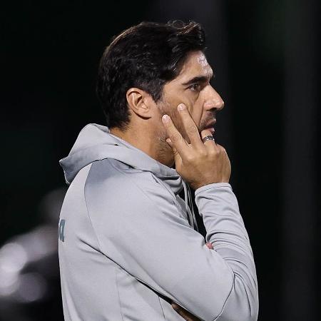 Abel Ferreira, técnico do Palmeiras, durante partida contra o Cuiabá pelo Campeonato Brasileiro