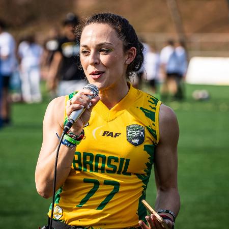 Gabriela Bankhardt, jogadora da seleção de flag football e 1ª embaixadora brasileira da NFL