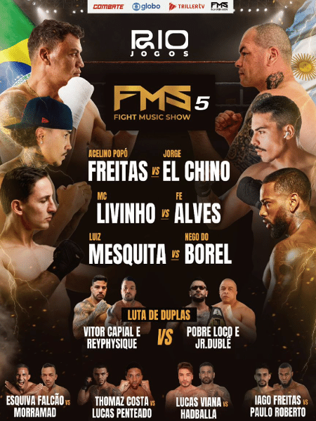 Cartaz oficial do Fight Music Show 5