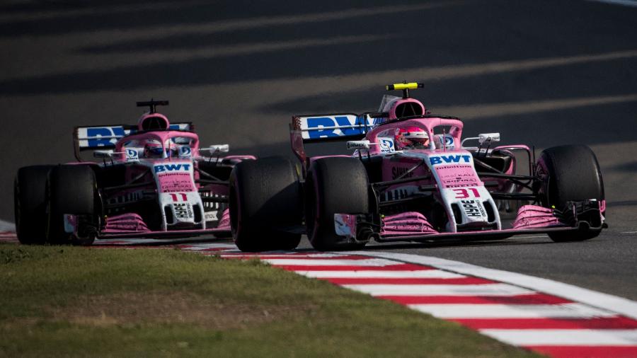 Esteban Ocon e Sergio Perez guiam a Force India no GP da China - Johannes Eisele/AFP