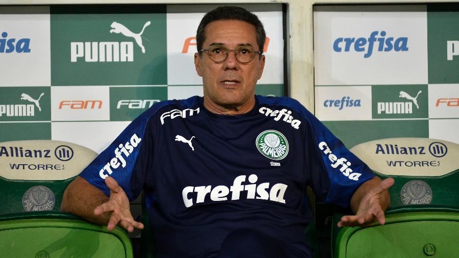 Vanderlei Luxemburgo, técnico do Palmeiras, na partida contra o Guarani - Bruno Ulivieri/AGIF
