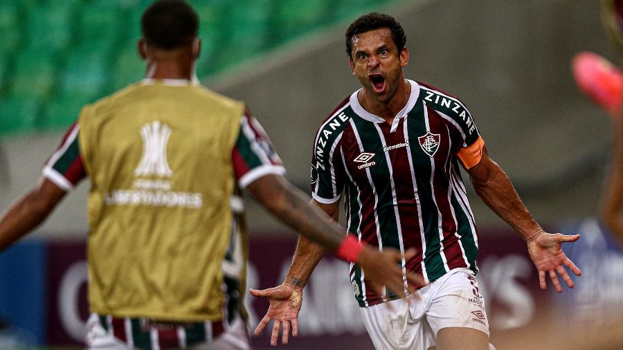 Fred lidera o Fluminense contra o Independiente Santa Fé na Libertadores - Lucas Mercon/Fluminense