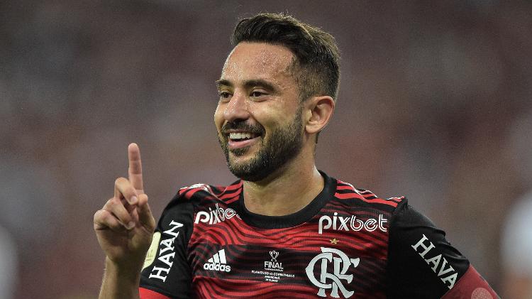 Everton Ribeiro, from Flamengo, smiles during the final of the Copa do Brasil against Corinthians - Thiago Ribeiro/AGIF - Thiago Ribeiro/AGIF