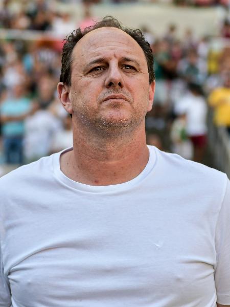 Rogério Ceni observa jogadores durante Fluminense x São Paulo, jogo do Campeonato Brasileiro - Thiago Ribeiro/AGIF