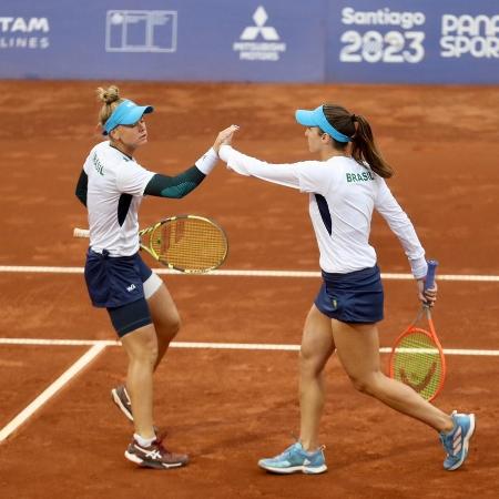 Pan 2023: Laura Pigossi  e Luisa Stefani na final feminina de duplas, no tênis