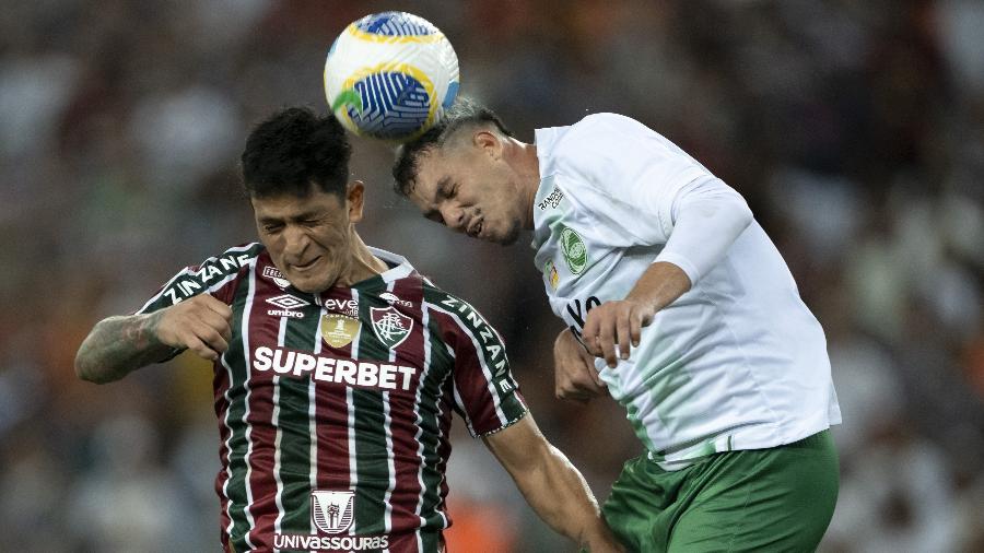 Cano, do Fluminense, em ação no jogo contra o Juventude, pelo Brasileirão