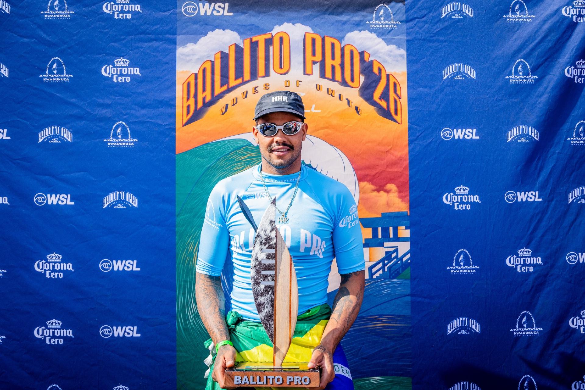Weslley Dantas foi vice-campeão da etapa de Ballito - undefined