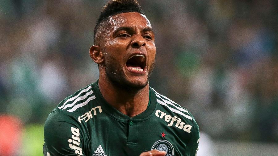 Borja comemora após marcar pelo Palmeiras sobre o Fluminense - Ale Cabral/AGIF