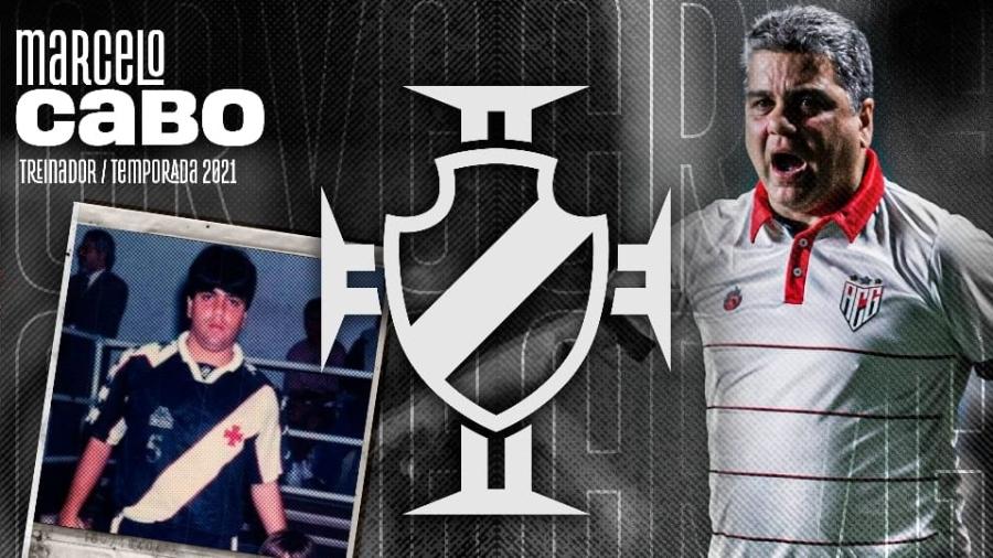 Vasco anuncia Marcelo Cabo como novo treinador - Reprodução / site oficial Vasco
