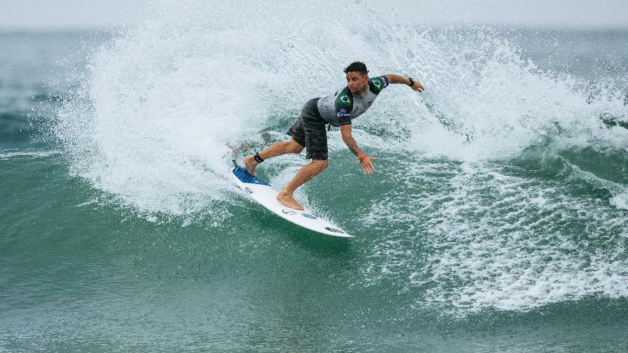 Deivid Silva ficou com o vice na etapa do México do Circuito Mundial de Surfe - Divulgação/WSL