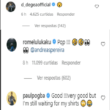 Jogadores comentam em vídeo de gol de Andreas Pereira - Reprodução/Instagram - Reprodução/Instagram