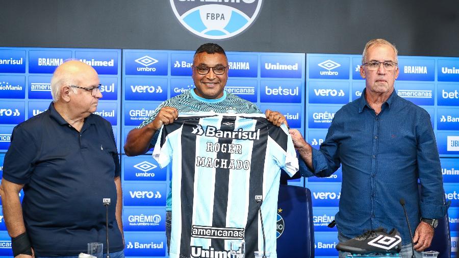 Grêmio apresenta Roger Machado como novo treinador para a temporada 2022 - Lucas Uebel/Lucas Uebel/Gremio FBPA