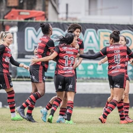 Time feminino do Flamengo goleou o America por 17 a 0 no Campeonato Carioca - Guilherme Ribeiro/Divulgação/Flamengo