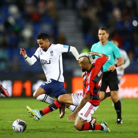 Vidal durante a partida entre Flamengo e Al-Hilal no Mundial de Clubes -  Michael Steele/Getty Images