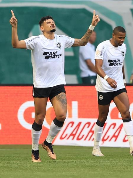 Tiquinho Soares, do Botafogo, comemora gol contra o Palmeiras pelo Brasileirão - Marcello Zambrana/AGIF