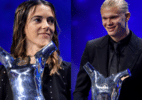 Haaland e Bonmati são eleitos os melhores jogadores da temporada da Uefa - Valerio Pennicino - UEFA/UEFA via Getty Images