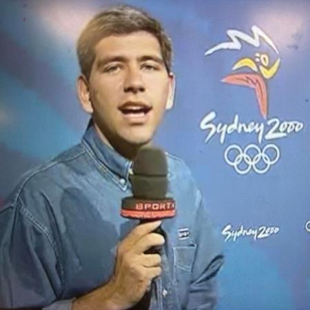 Carlos Gil em sua primeira grande cobertura, nos Jogos de Sydney, em 2000