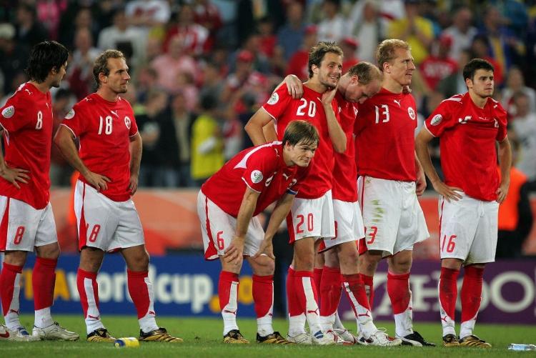 Suíça de 2006 é a única seleção a ser eliminada das Copas sem sofrer gol