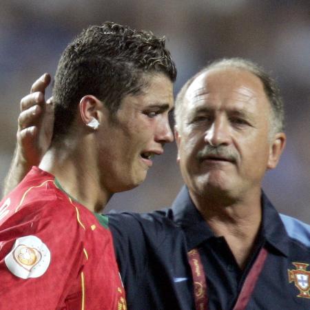 Felipão e Cristiano Ronaldo trabalharam juntos na seleção portuguesa